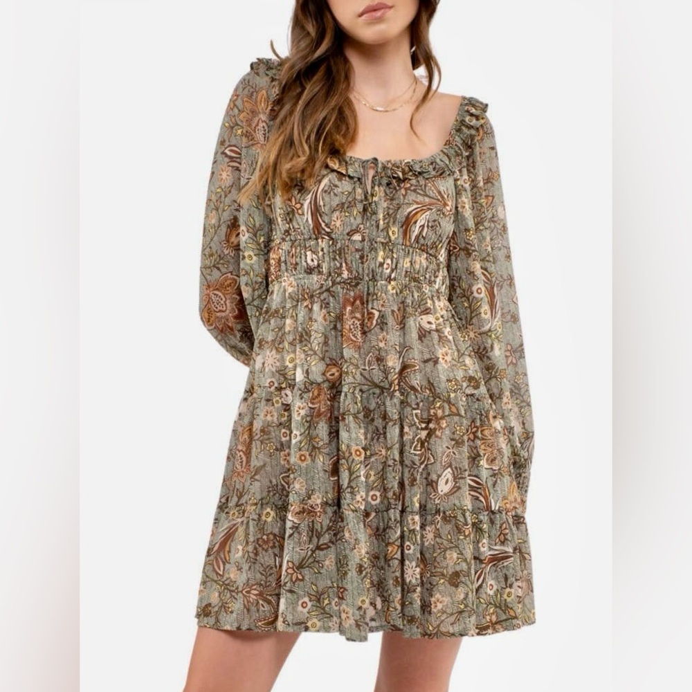 Blu Pepper Floral Dress